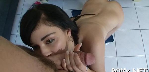  Naked cutie exposes her pussy to have a joy hot fucking